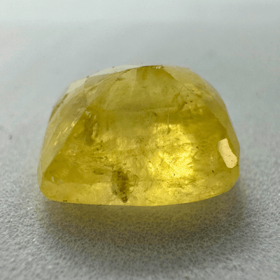 Yellow Sapphire (Pukhraj - 8.65 cts) - Ceylonese - Himalaya Rudraksha Anusandhan Kendra