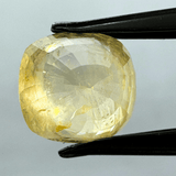Yellow Sapphire (Pukhraj - 9.72 cts) - Ceylonese - Himalaya Rudraksha Anusandhan Kendra