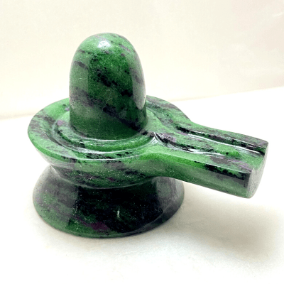 Zoisite Stone Shivling - 410 gm - Himalaya Rudraksha Anusandhan Kendra