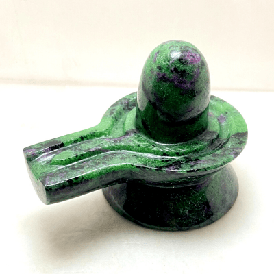 Zoisite Stone Shivling - 410 gm - Himalaya Rudraksha Anusandhan Kendra
