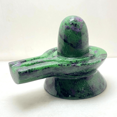Zoisite Stone Shivling - 410 gm - Himalaya Rudraksha Anusandhan Kendra