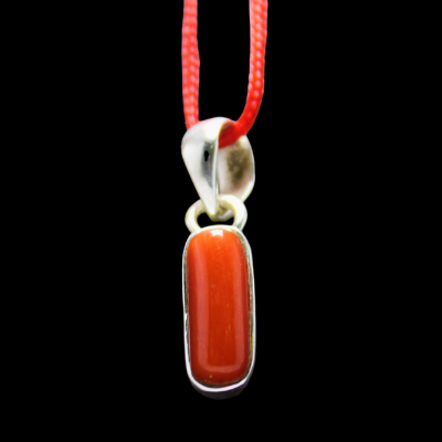 coral pendant in silver (5157848612998)