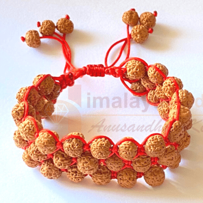 5 Face Rudraksh Arm Bracelet in Thread - Himalaya Rudraksha Anusandhan Kendra