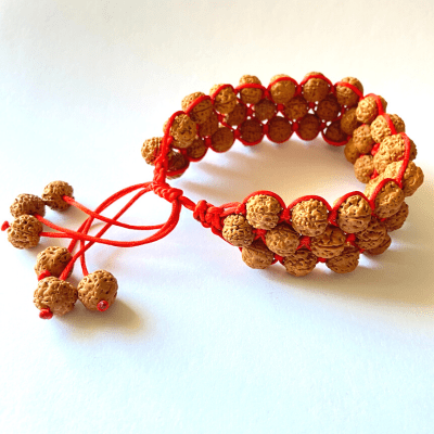 5 Face Rudraksh Arm Bracelet in Thread - Himalaya Rudraksha Anusandhan Kendra