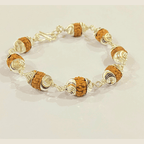 5 Face Rudraksh Bracelet In Silver (big beads) - Himalaya Rudraksha Anusandhan Kendra