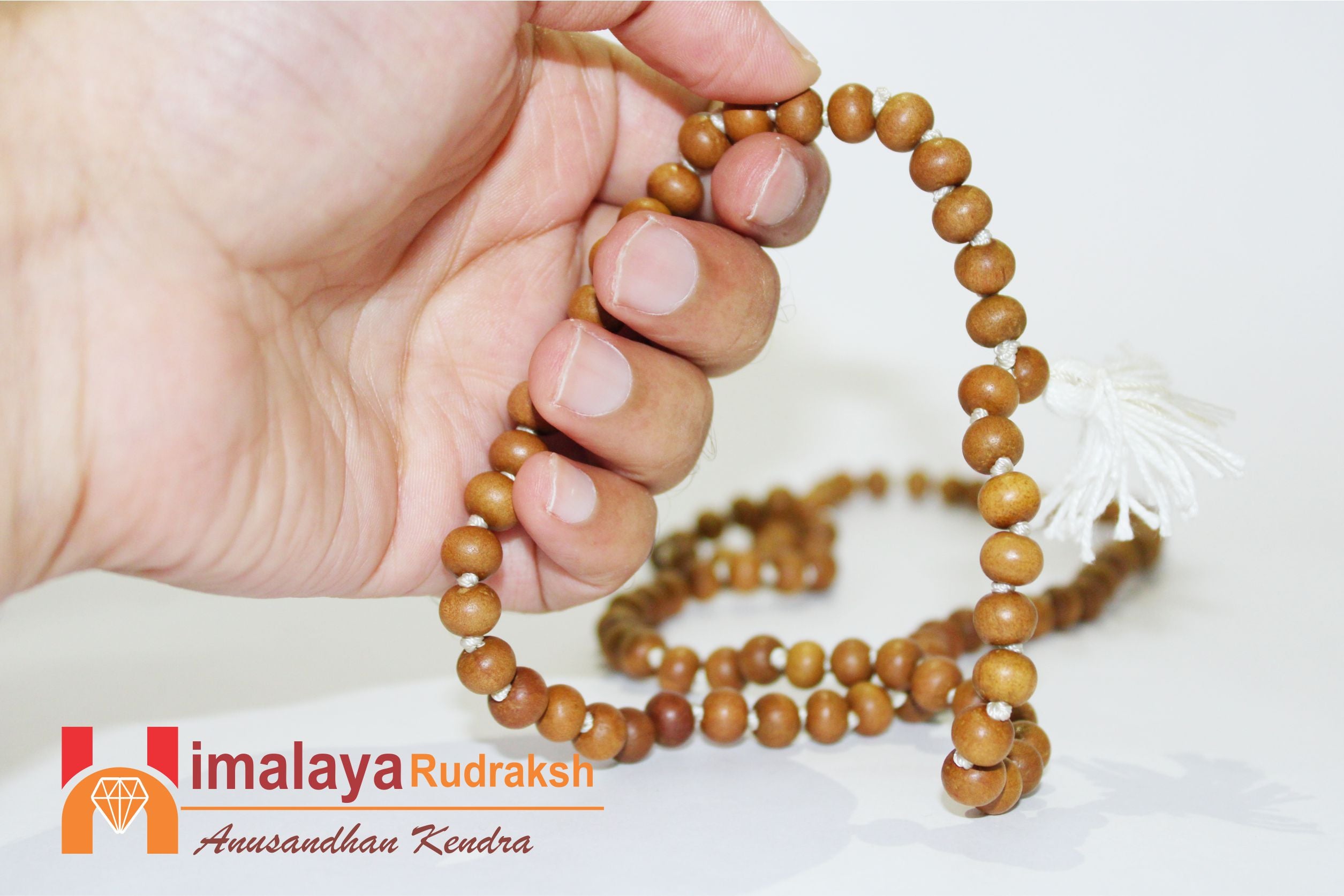 Sandalwood (Chandan) Mala - himalaya rudraksha anusandhan kendra