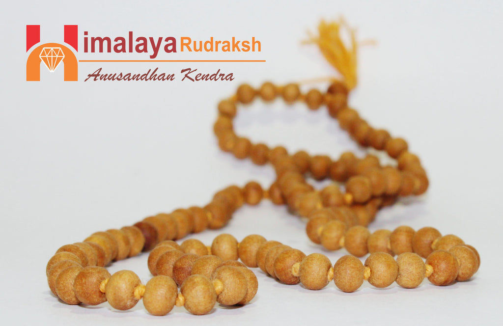 Sandalwood (Chandan) Mala - himalaya rudraksha anusandhan kendra