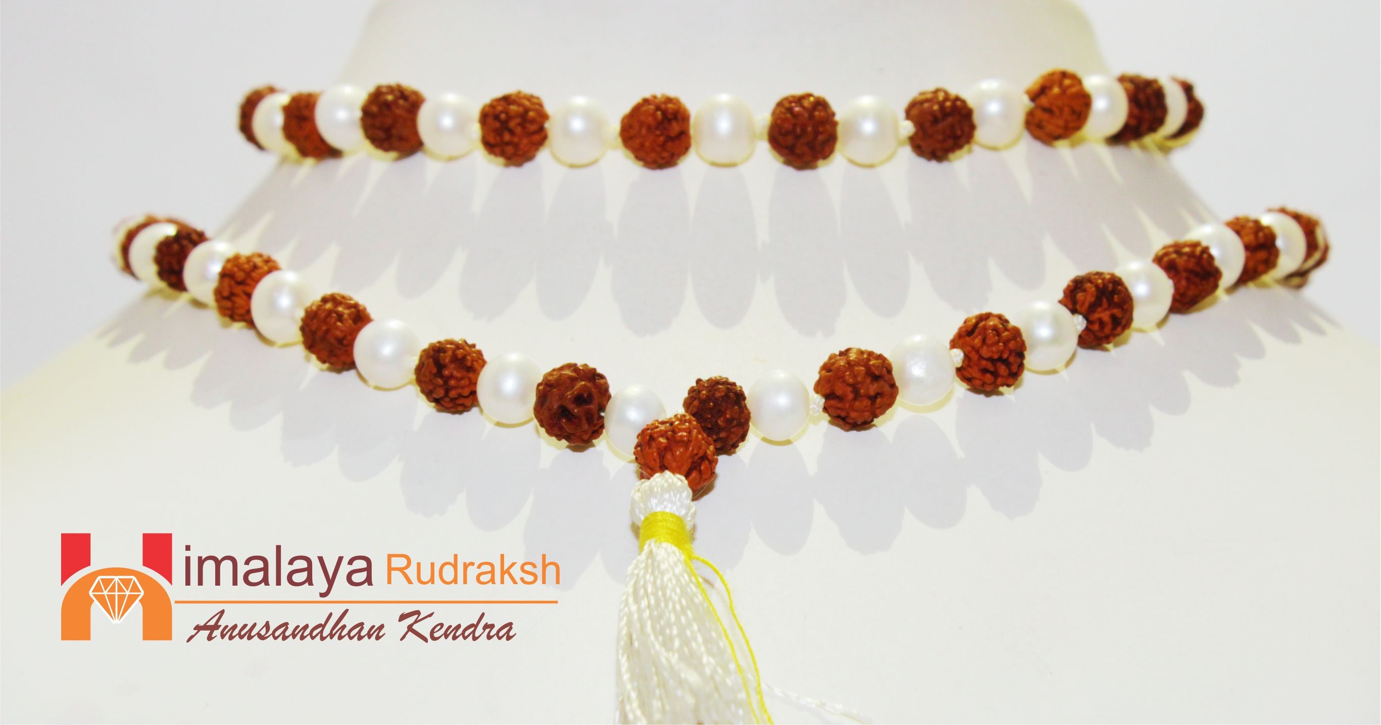 Natural Rudraksha Pearl Mala - himalaya rudraksha anusandhan kendra