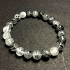 Black Rutile Stone Bracelet - Himalaya Rudraksha Anusandhan Kendra