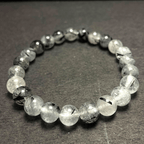 Black Rutile Stone Bracelet - Himalaya Rudraksha Anusandhan Kendra