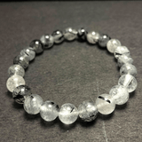 Black Rutile Stone Bracelet - Himalaya Rudraksha Anusandhan Kendra