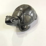 Black Turtle (carved on natural shaligram) - Himalaya Rudraksha Anusandhan Kendra