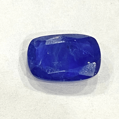 Blue Sapphire (Neelam - 4.45 cts) - Ceylonese - Himalaya Rudraksha Anusandhan Kendra