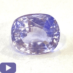 Blue Sapphire (Neelam - 4.65 cts) - Ceylonese - Himalaya Rudraksha Anusandhan Kendra