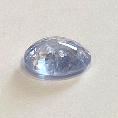 Blue Sapphire (Neelam - 5.15 cts) - Ceylonese - Himalaya Rudraksha Anusandhan Kendra