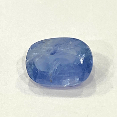 Blue Sapphire (Neelam - 5.40 cts) - Ceylonese - Himalaya Rudraksha Anusandhan Kendra