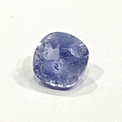 Blue Sapphire (Neelam - 5.40 cts) - Ceylonese - Himalaya Rudraksha Anusandhan Kendra