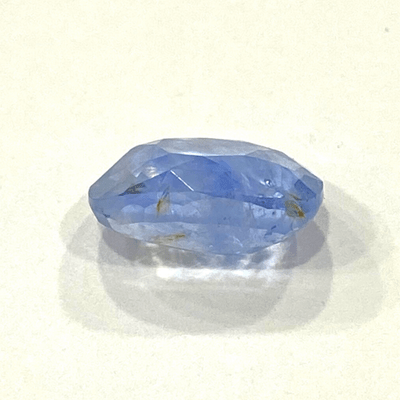 Blue Sapphire (Neelam - 7.55 cts) - Ceylonese - Himalaya Rudraksha Anusandhan Kendra