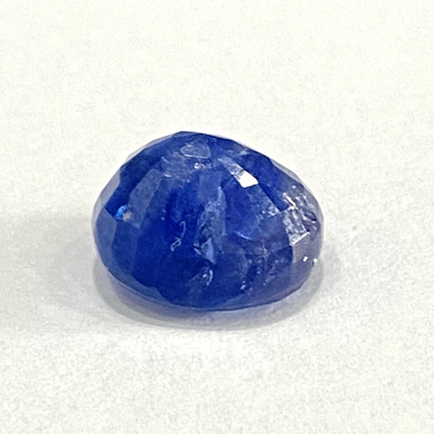 Blue Sapphire (Neelam - 7.55 cts) - Ceylonese - Himalaya Rudraksha Anusandhan Kendra