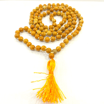 Camel Jasper Mala (108 + 1 Beads) - Himalaya Rudraksha Anusandhan Kendra