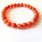 Carnelian Banded Bracelet - Himalaya Rudraksha Anusandhan Kendra
