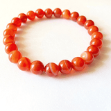 Carnelian Banded Bracelet - Himalaya Rudraksha Anusandhan Kendra