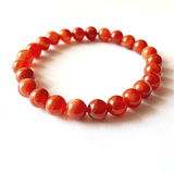 Carnelian Banded Bracelet - Himalaya Rudraksha Anusandhan Kendra