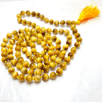 Catseye (Lehsuniya) Stone Mala (108 + 1 Beads) - Himalaya Rudraksha Anusandhan Kendra