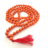 Coral (moonga) Mala - Round shape - Himalaya Rudraksha Anusandhan Kendra