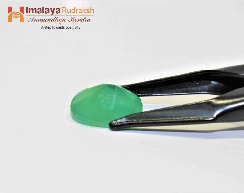 Emerald (Panna) - 11.20 cts - Himalaya Rudraksha Anusandhan Kendra