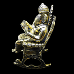 Ganesha Rolling Chair Statue - Himalaya Rudraksha Anusandhan Kendra