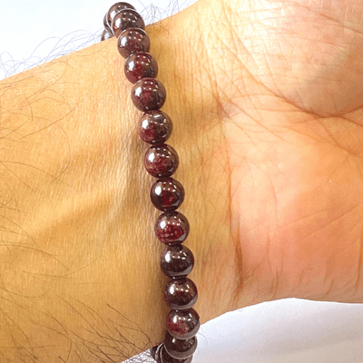 Garnet Stone Bracelet - Himalaya Rudraksha Anusandhan Kendra