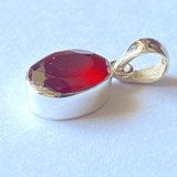 Gomedha Silver Pendant - Himalaya Rudraksha Anusandhan Kendra