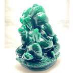 Green Jade Ganesha - (1.400 Kg) - Himalaya Rudraksha Anusandhan Kendra