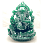 Green Jade Ganesha - (1.400 Kg) - Himalaya Rudraksha Anusandhan Kendra