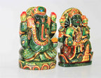 Green Jade Lakshmi Ganesh (527 gm) - Himalaya Rudraksha Anusandhan Kendra