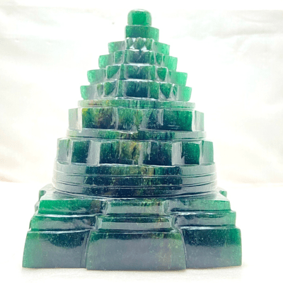 Green Jade Shreeyantra - 1.2 Kg - Himalaya Rudraksha Anusandhan Kendra