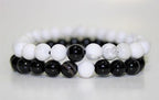 Howlite Couple Bracelet - Himalaya Rudraksha Anusandhan Kendra
