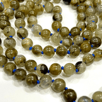 Labradorite Stone Mala - Himalaya Rudraksha Anusandhan Kendra