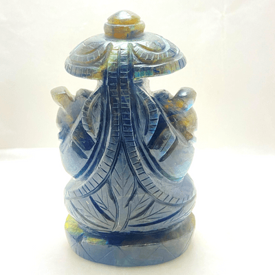 Labrodorite Ganesha - (430 gm) - Himalaya Rudraksha Anusandhan Kendra