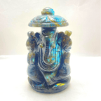 Labrodorite Ganesha - (430 gm) - Himalaya Rudraksha Anusandhan Kendra