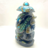 Labrodorite Ganesha - (430 gm) - Himalaya Rudraksha Anusandhan Kendra