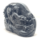 Lakshmi Vishnu Carved Shaligram - Himalaya Rudraksha Anusandhan Kendra