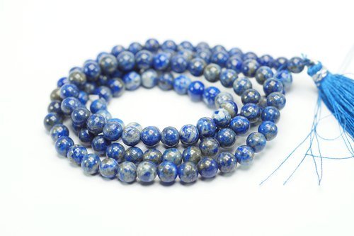 Lapis Lazuli Mala - Himalaya Rudraksha Anusandhan Kendra