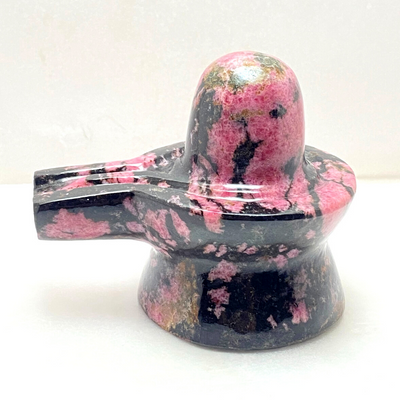 Rhodonite Stone Shivling (470 grams) - Himalaya Rudraksha Anusandhan Kendra
