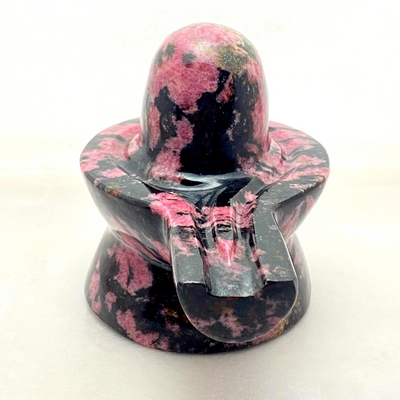 Rhodonite Stone Shivling (470 grams) - Himalaya Rudraksha Anusandhan Kendra