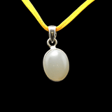 Moonstone Silver Pendant - Himalaya Rudraksha Anusandhan Kendra