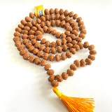 Natural 8 Mukhi Rudraksh Mala (108 + 1 Beads - Indonesian) - Himalaya Rudraksha Anusandhan Kendra