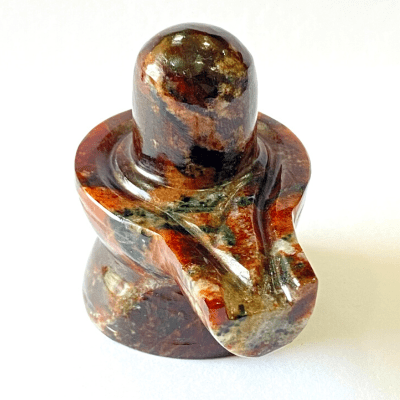 Natural Gomedha Stone Shivling - 108 gm - Himalaya Rudraksha Anusandhan Kendra