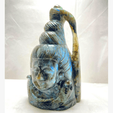 Natural Labrodorite Stone Shiva - Himalaya Rudraksha Anusandhan Kendra